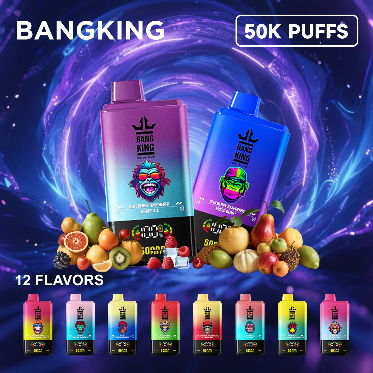 Bang King Dual Flavor 50K e cigi vape 2-az-1-ben