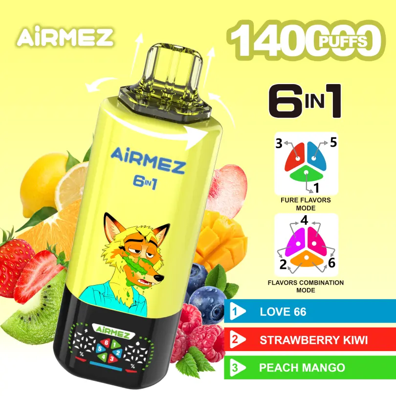 Airmez FOX 140K PUFFS 6u1 - Image 3