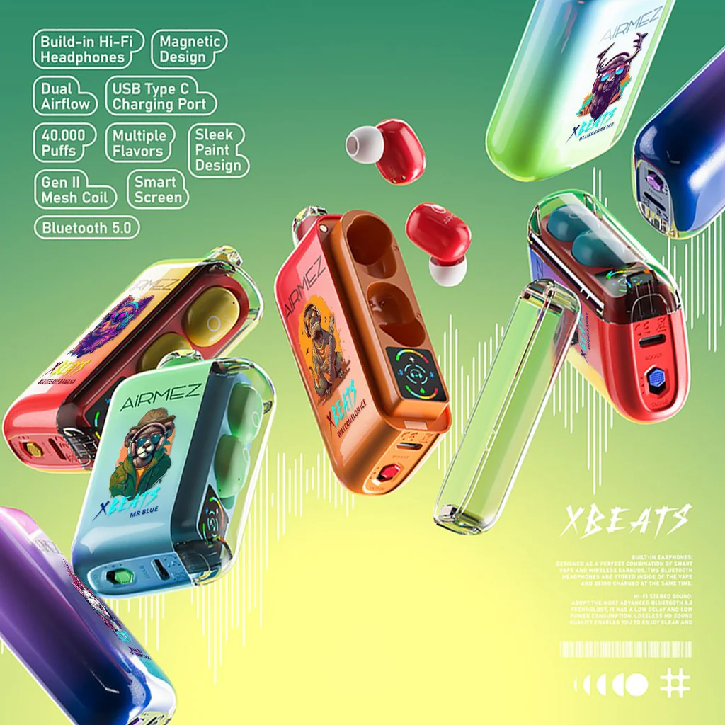 Airmez Xbeat 50K PRO Vape beépített fejhallgatóval