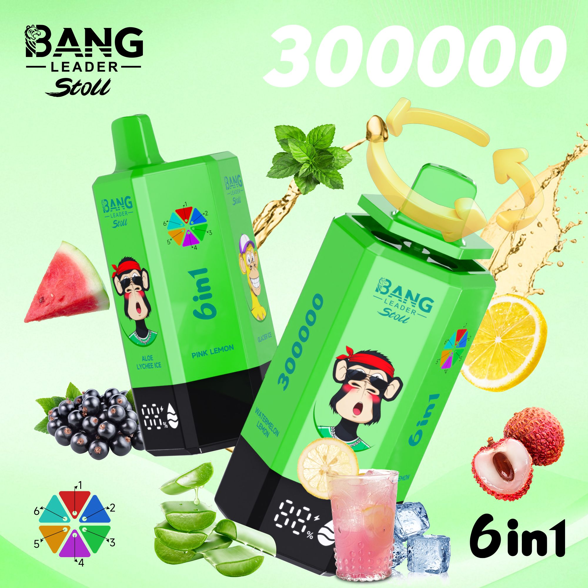 Bang Leader stoll 300K Puffs 6u1 - Image 3