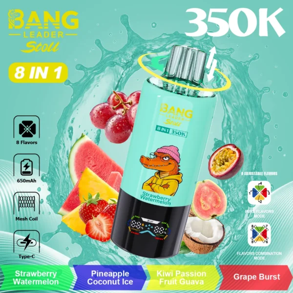 Bang Leader 350K 8u1 eldobható vape - 350 ezer szippantás